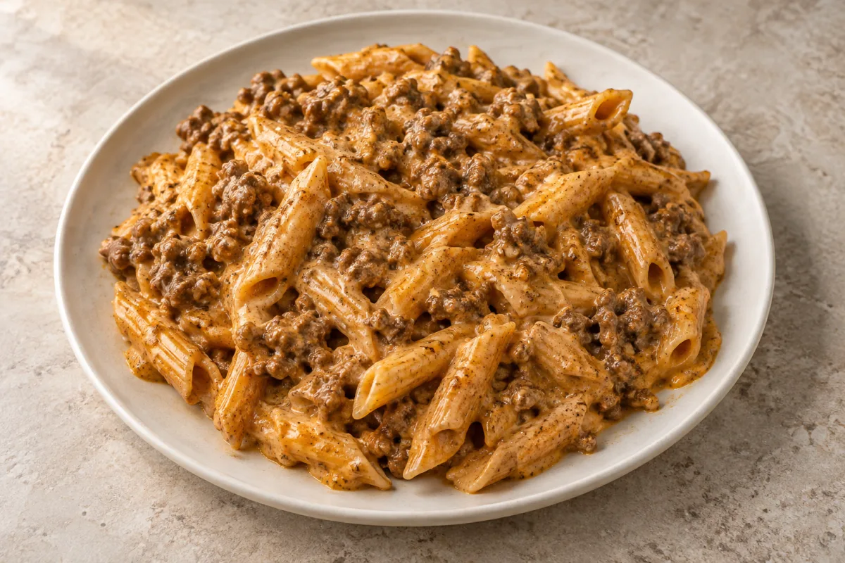 Creamy Cajun Beef Pasta — meal illustration
