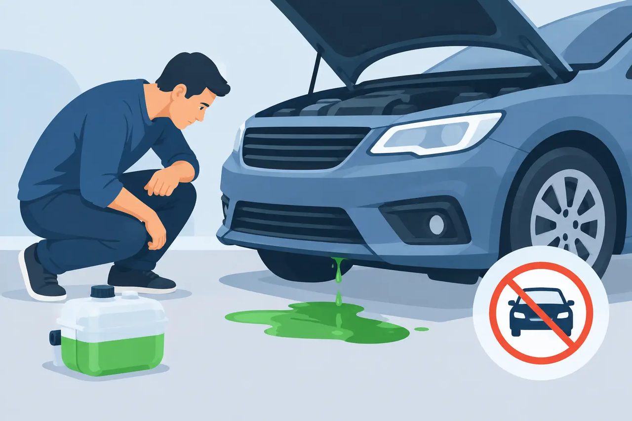 Coolant Leak Repair and When to Stop Driving