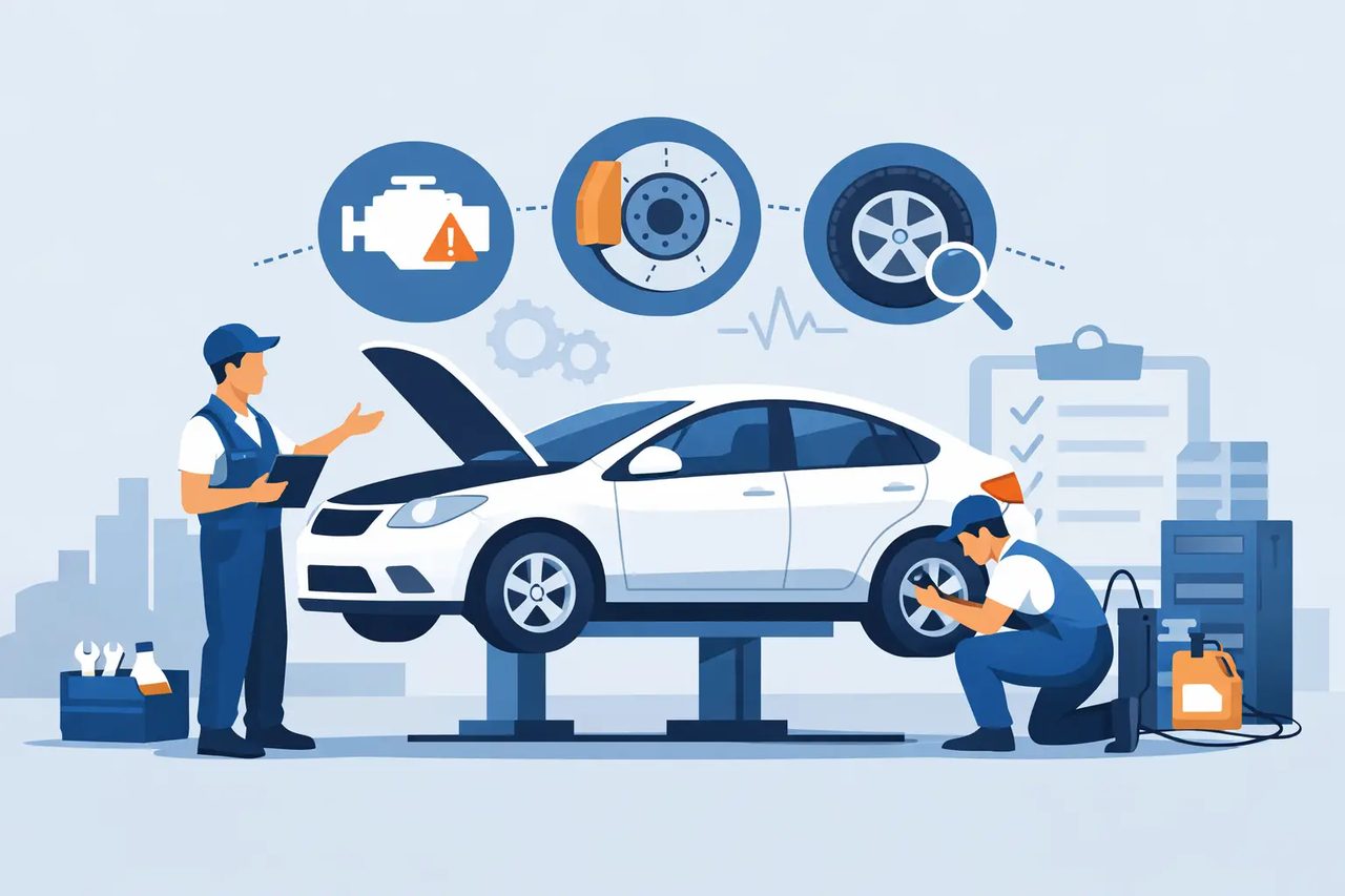 What a Vehicle Maintenance Inspection Catches
