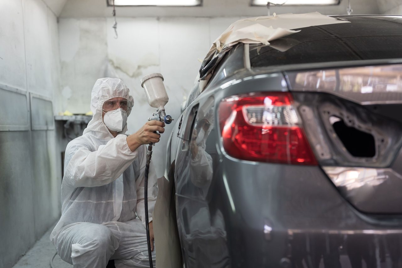 Auto paint & refinishing at Sam Auto Repair & Collision