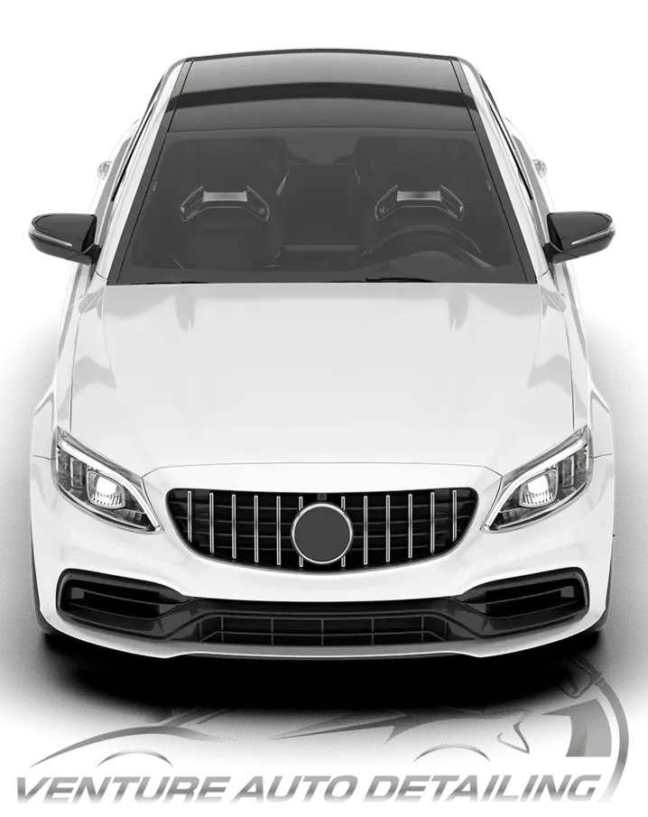 White Mercedes from Venture Auto Detailing’s published portfolio