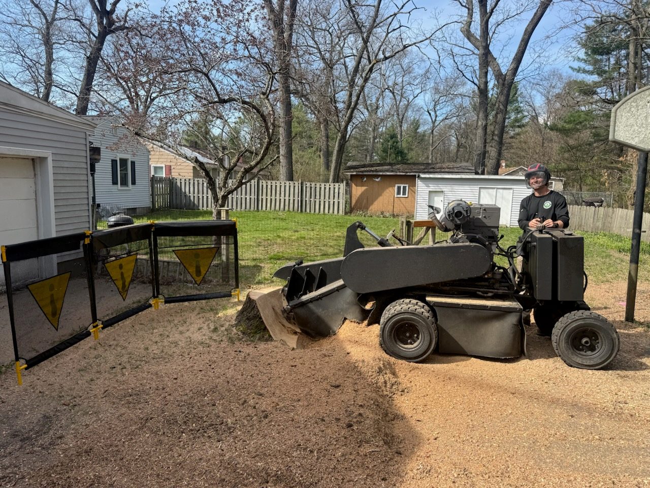 Tree trimming and cleanup job in Muskegon, MI