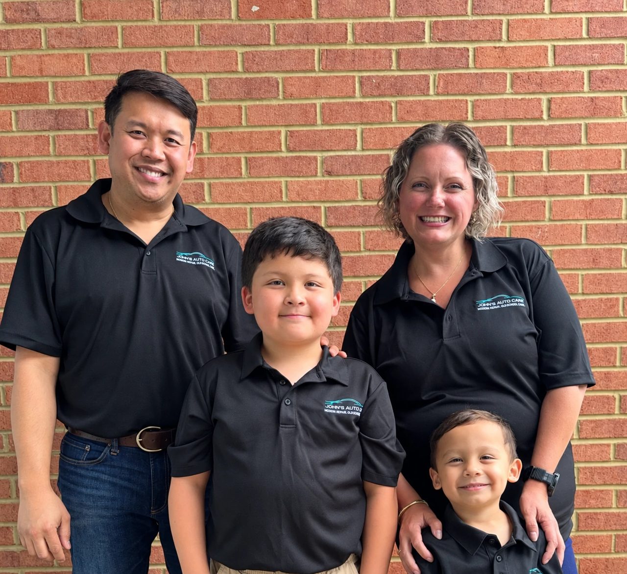 John and his family at John’s Auto Care